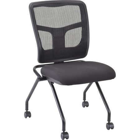 LORELL Chair, Fabric Seat, Mesh Back, Metal Frame, PK2 84385
